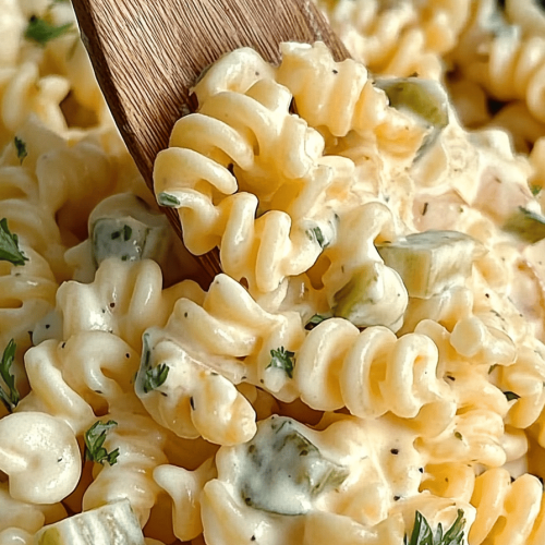 Dill Pickle Pasta Salad