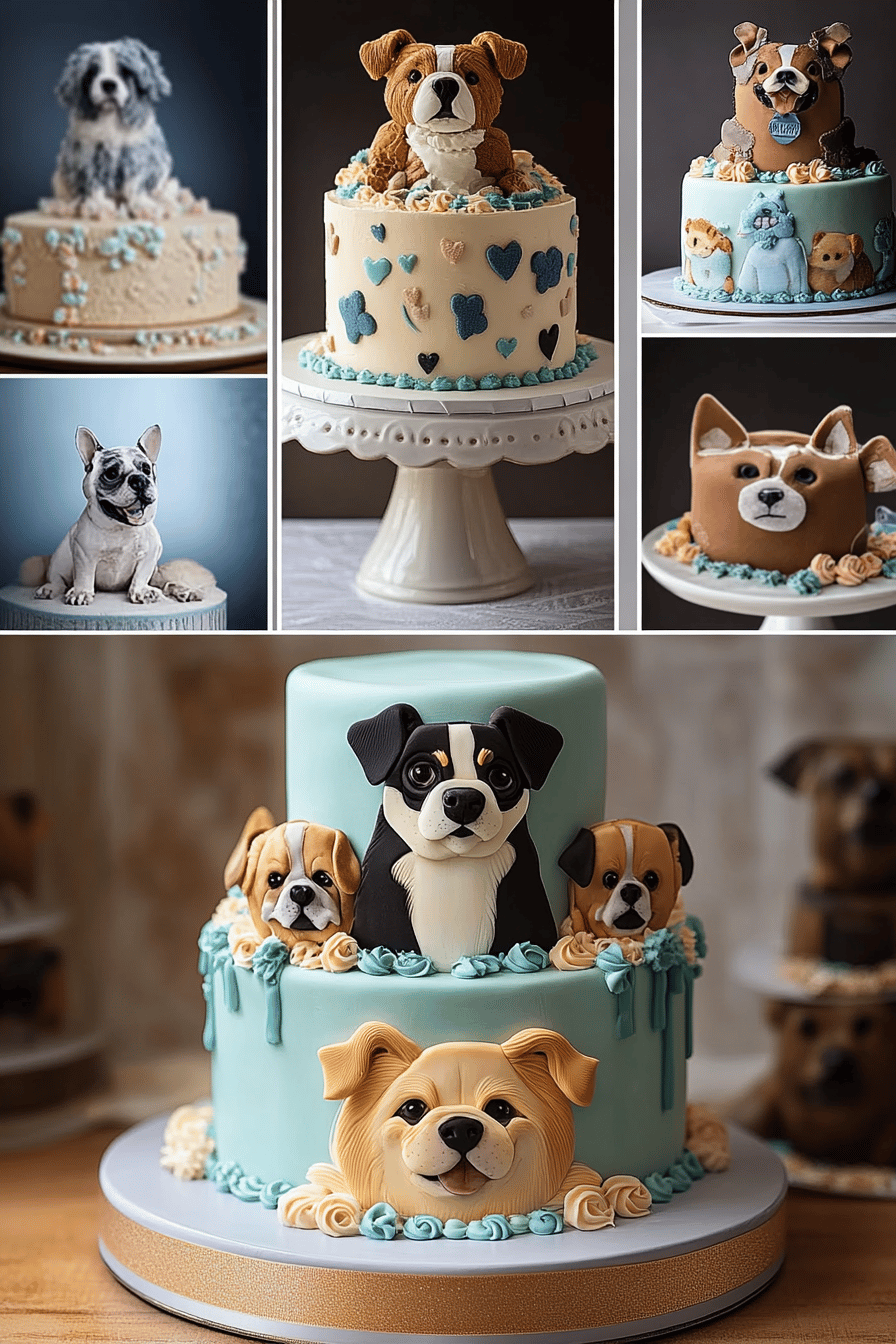 Dog Cake Ideas final dish beautifully presented and ready to serve