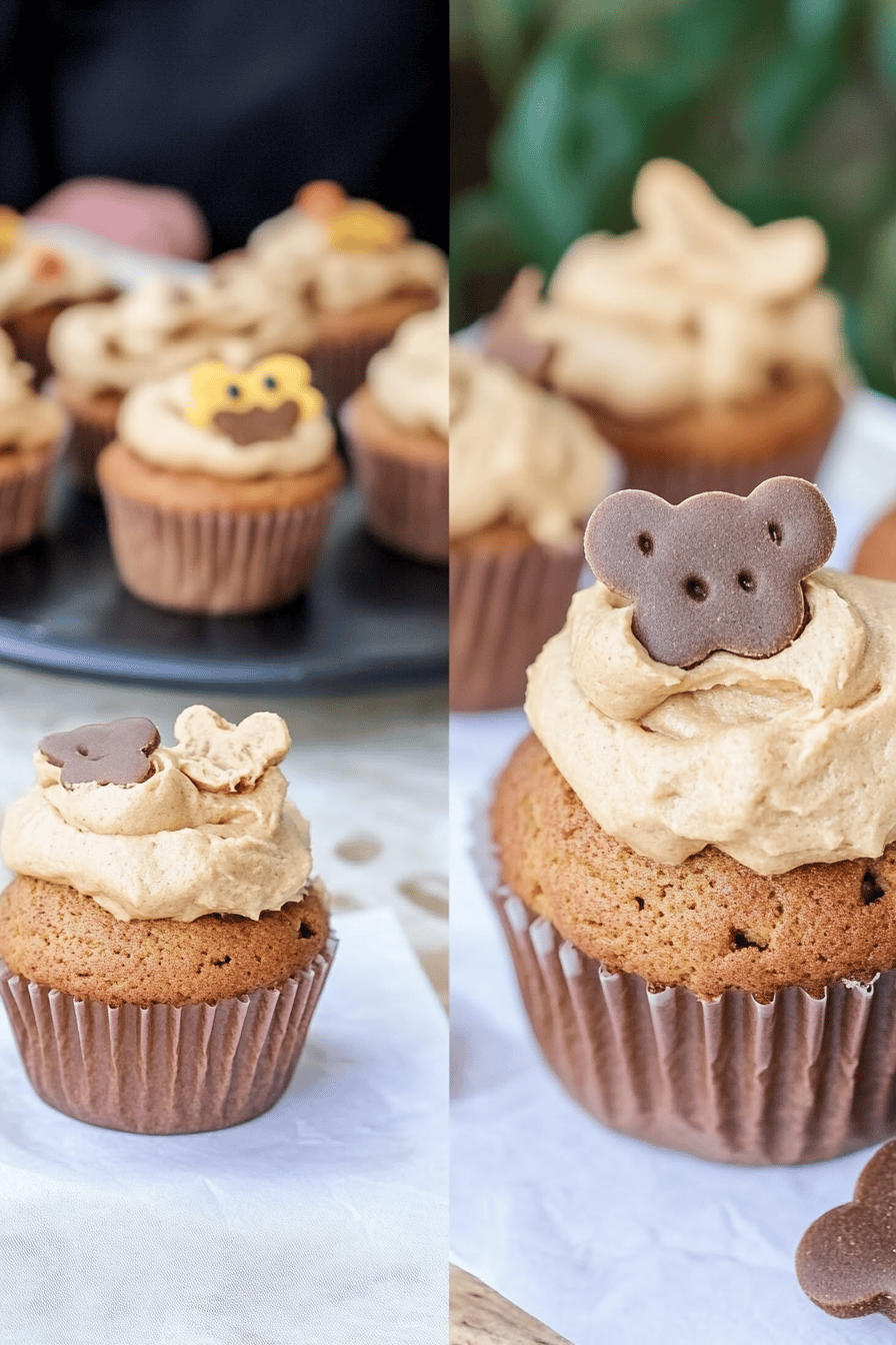 Dog Cupcakes Recipe slice on plate showing perfect texture and swirl pattern