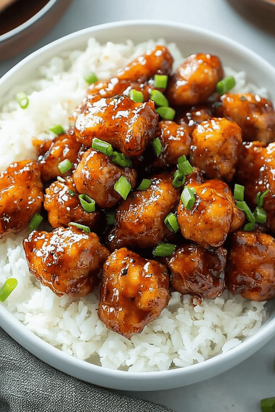 Firecracker Chicken Recipe final dish beautifully presented and ready to serve