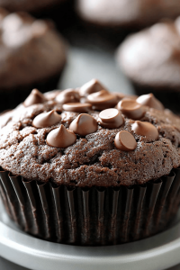 Flourless Chocolate Peanut Butter Muffins