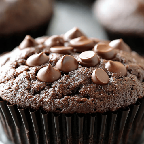 Flourless Chocolate Peanut Butter Muffins