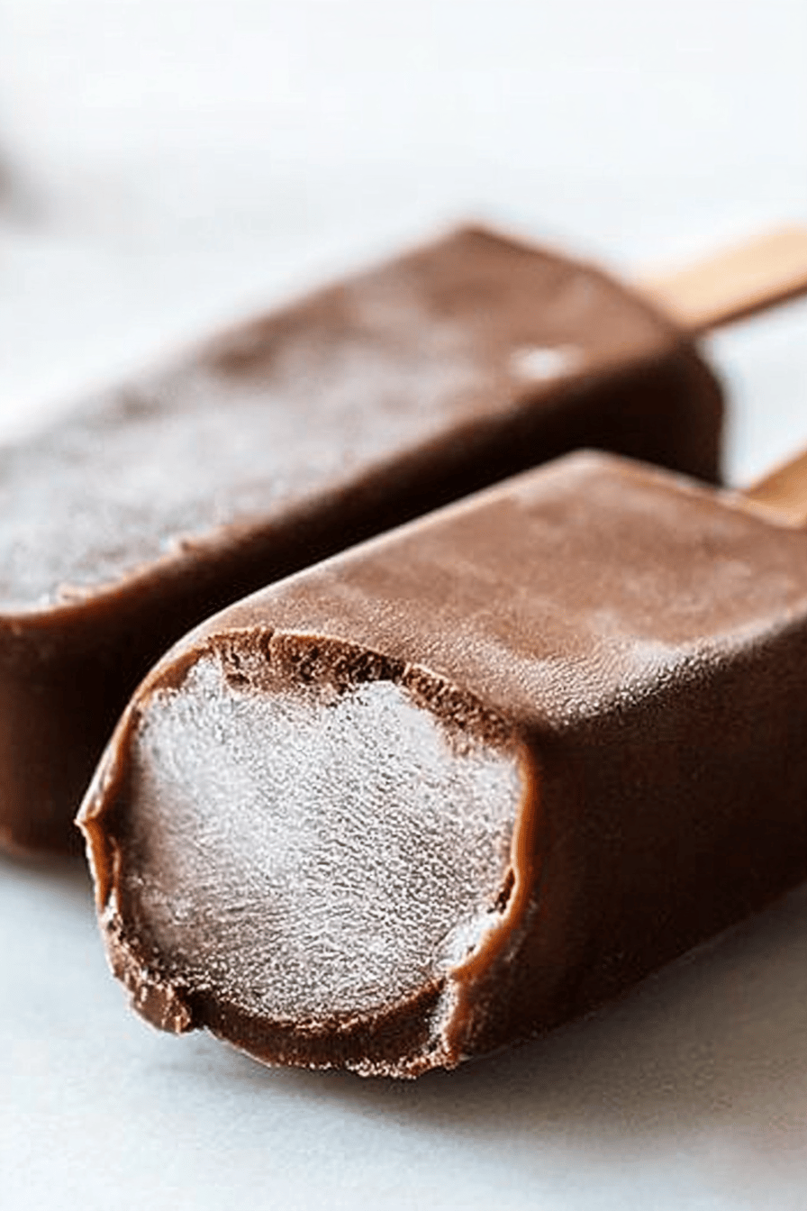 Fudge Popsicles Recipe final dish beautifully presented and ready to serve