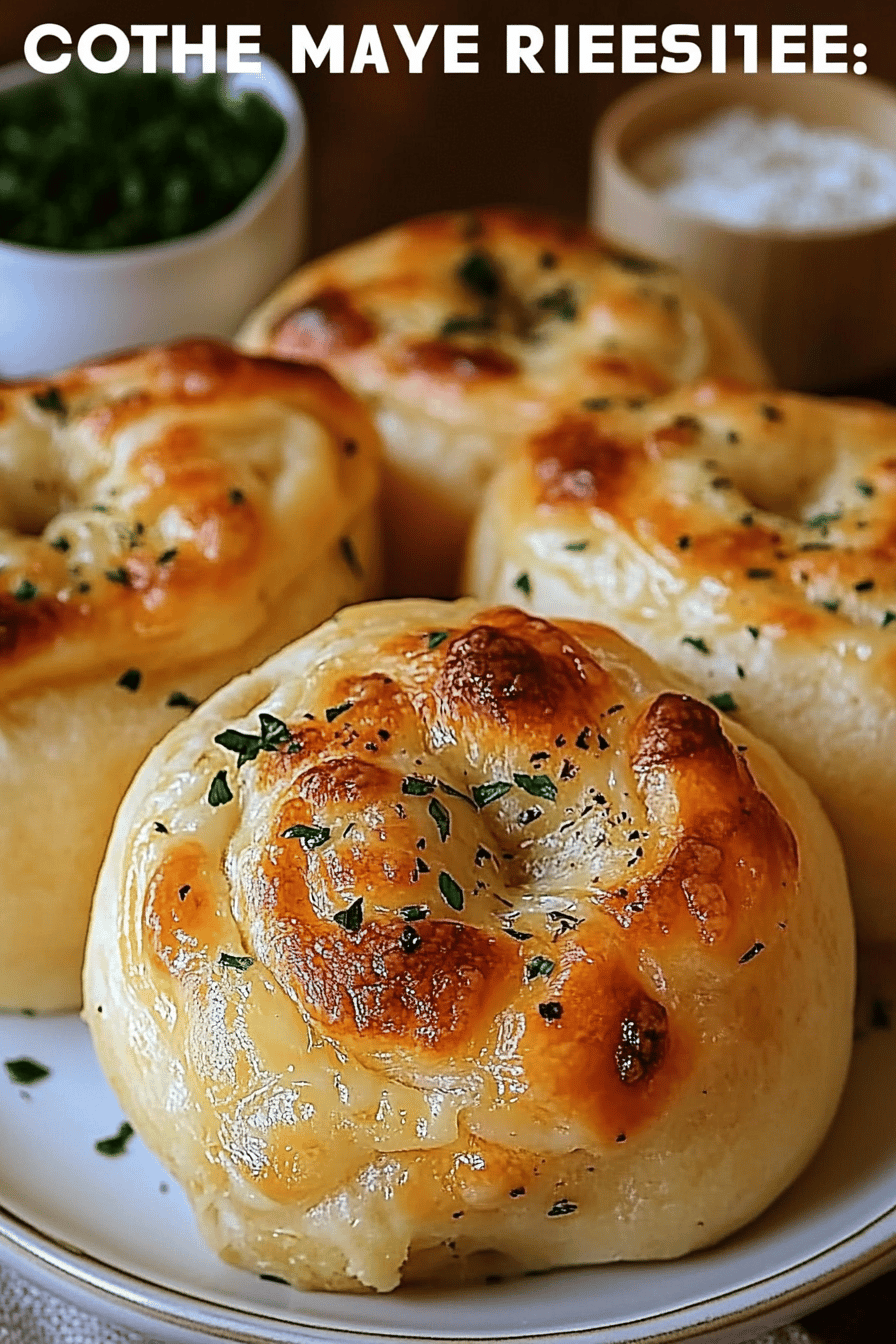 Garlic Cheese Rolls final dish beautifully presented and ready to serve