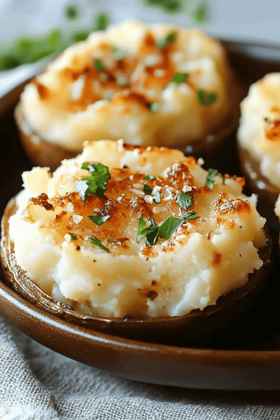Garlic Parmesan Mashed Potatoes ingredients organized and measured on kitchen counter
