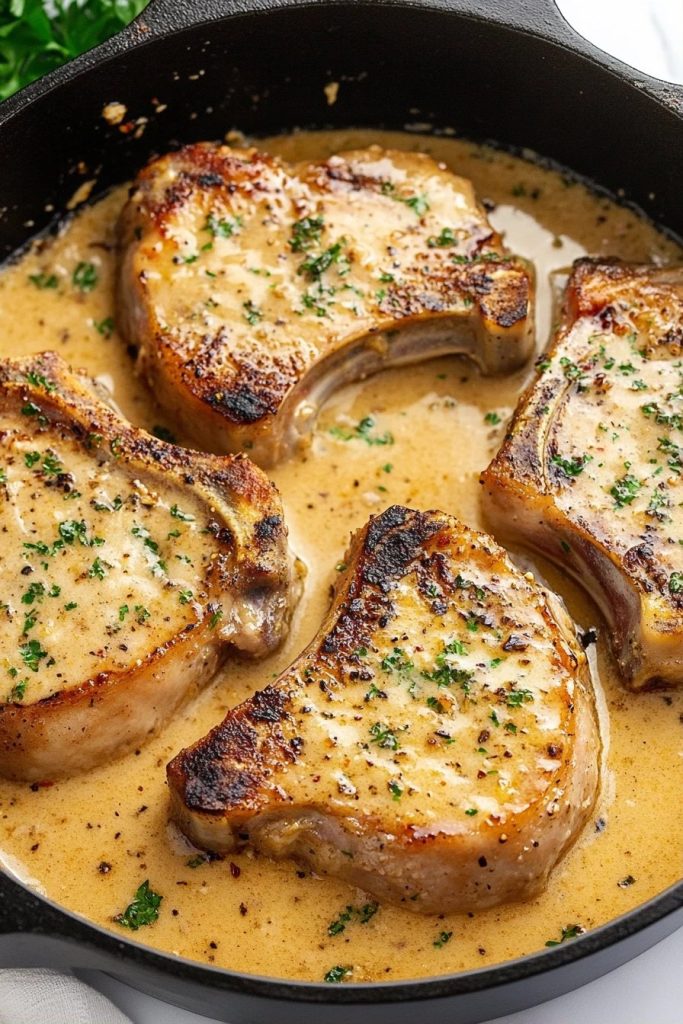 Garlic Parmesan Pork Chops