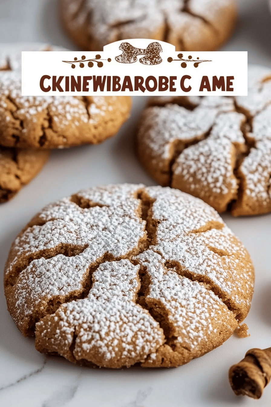 Gingerbread Crinkle Cookies ingredients organized and measured on kitchen counter
