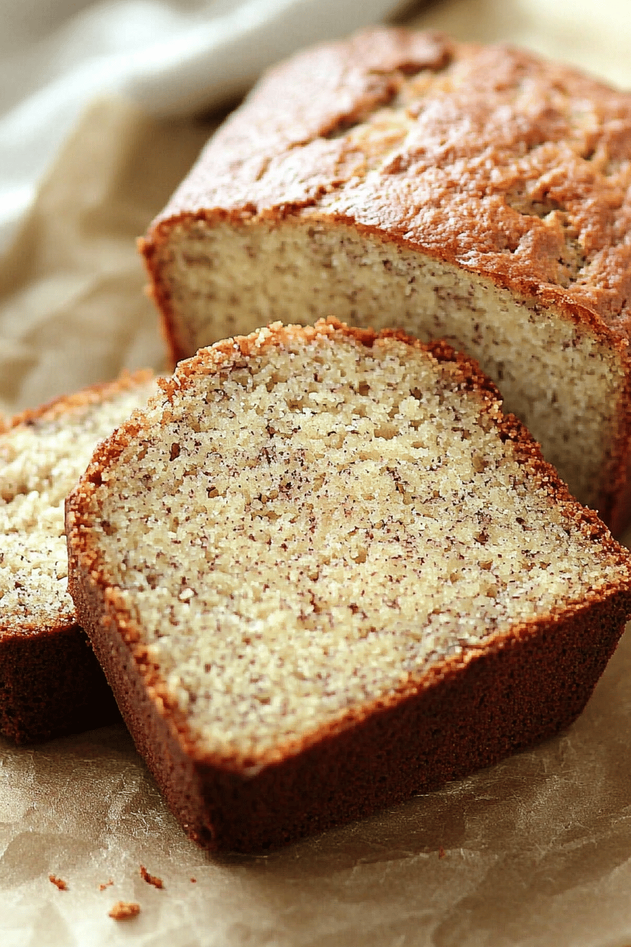 Gluten-Free Banana Bread final dish beautifully presented and ready to serve