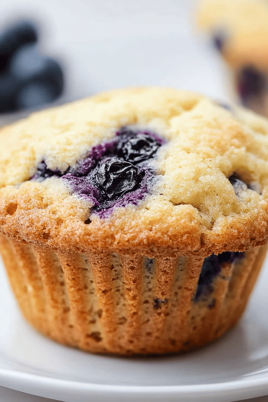 Gluten-Free Blueberry Muffins final dish beautifully presented and ready to serve