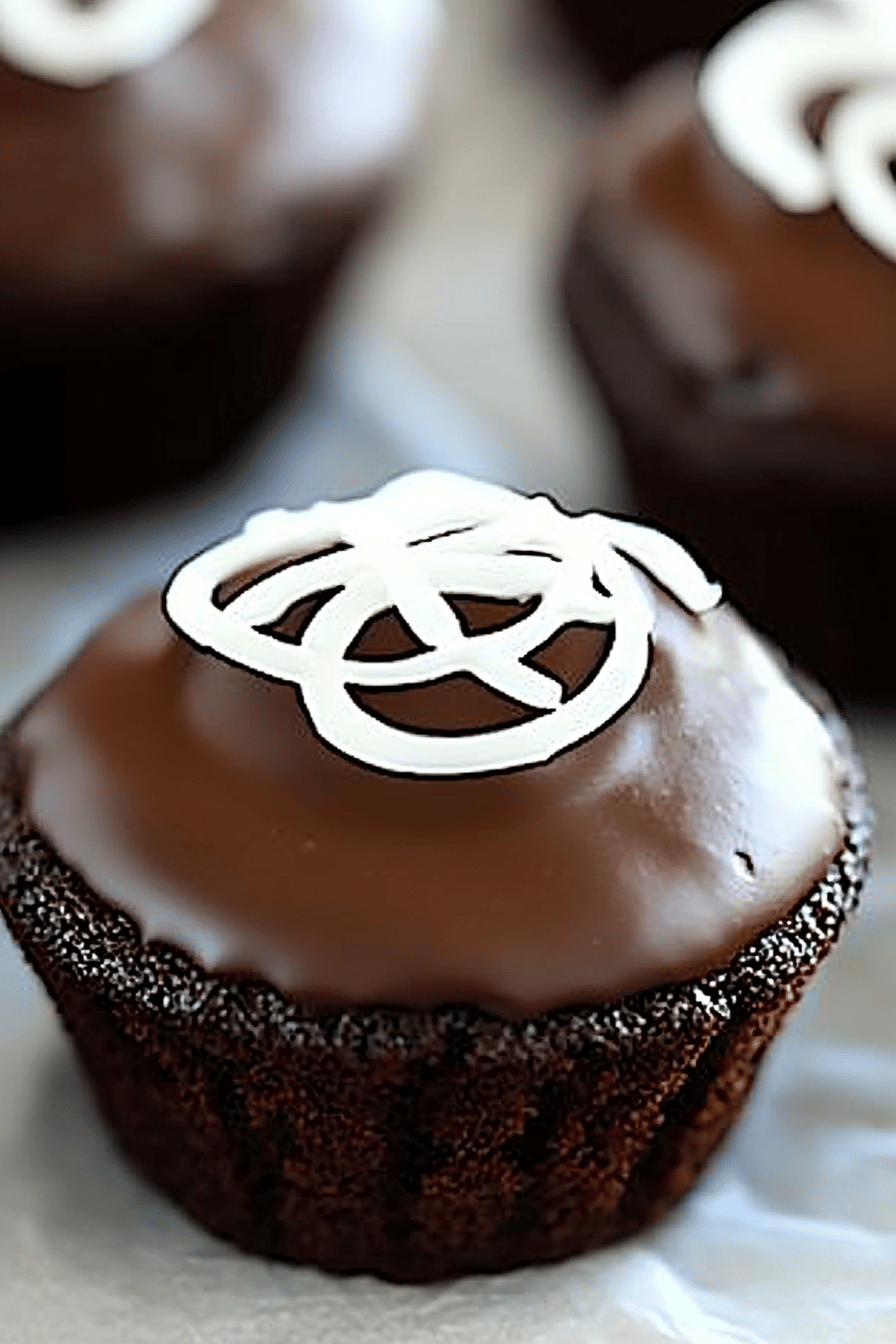 Gluten-Free Chocolate Cupcakes final dish beautifully presented and ready to serve