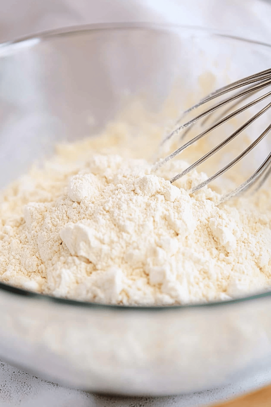 Gluten-Free Flour Blend ingredients organized and measured on kitchen counter