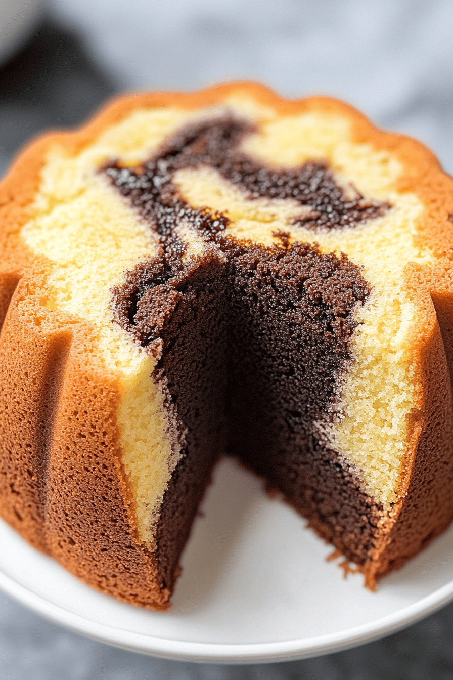 Gluten-Free Marble Bundt Cake ingredients organized and measured on kitchen counter