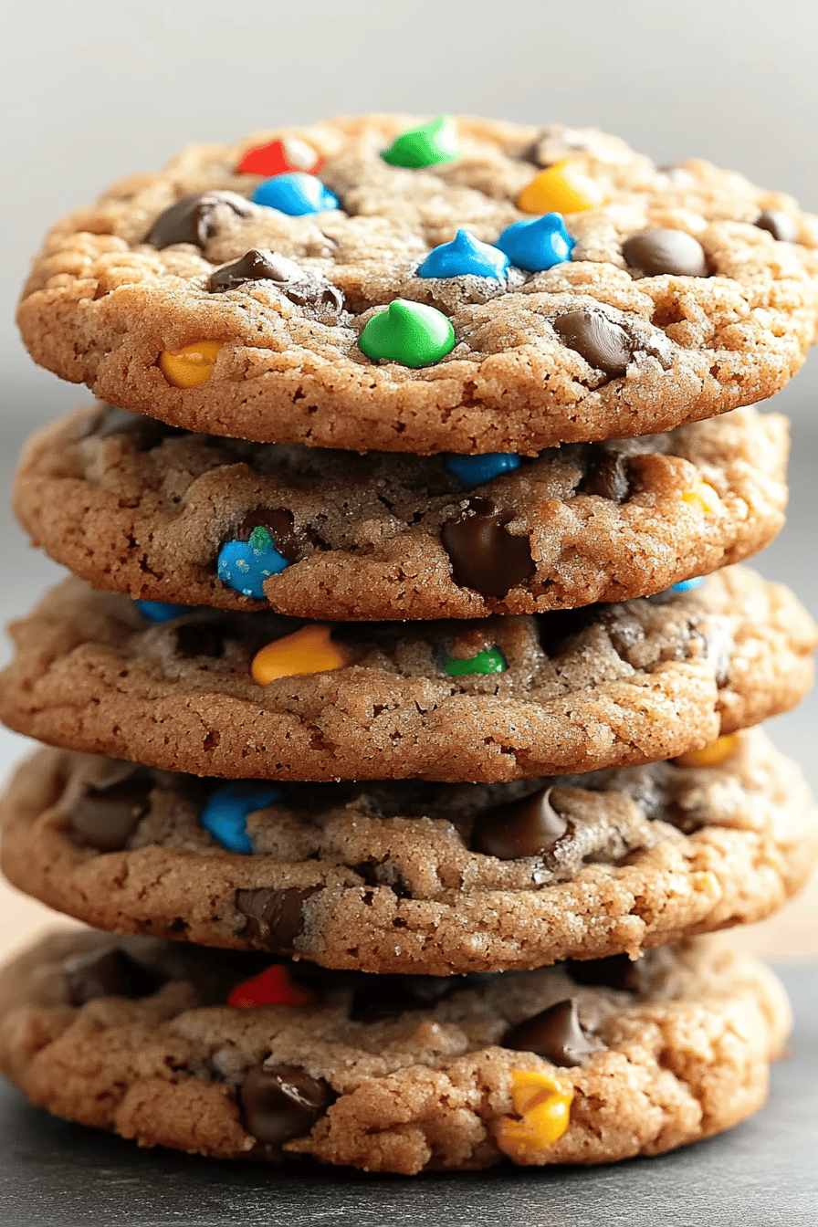 Gluten-Free Monster Cookies ingredients organized and measured on kitchen counter