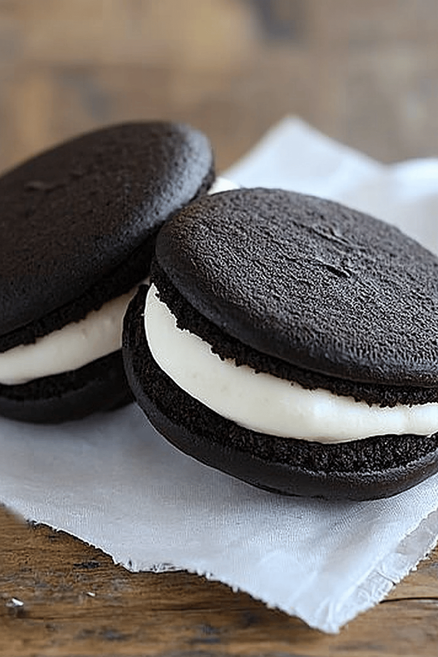 Gluten-Free Oreo Cakesters slice on plate showing perfect texture and swirl pattern