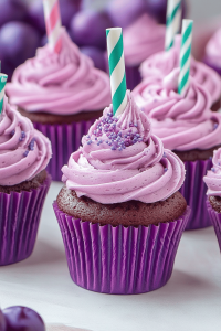 Grape Soda Cupcakes