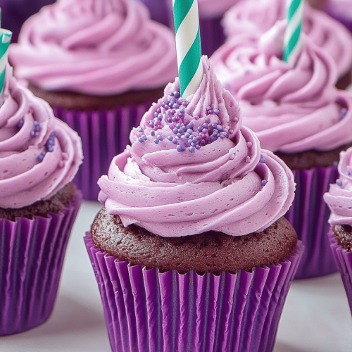 Grape Soda Cupcakes
