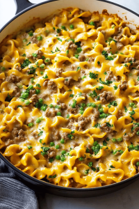 Ground Beef Stroganoff Casserole