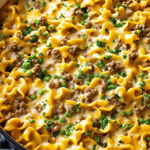 Ground Beef Stroganoff Casserole
