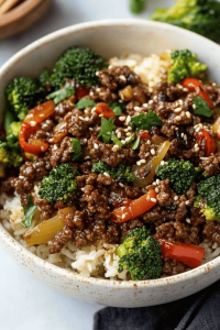 Ground Beef and Broccoli