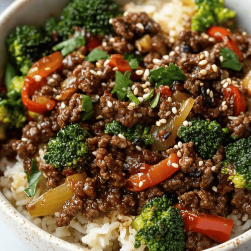 Ground Beef and Broccoli