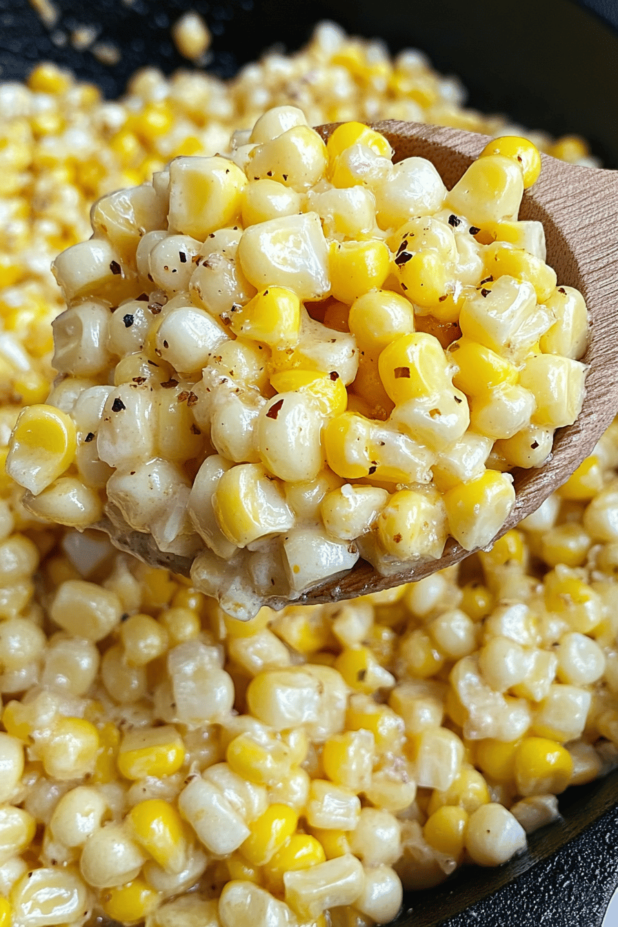 Honey Butter Skillet Corn final dish beautifully presented and ready to serve