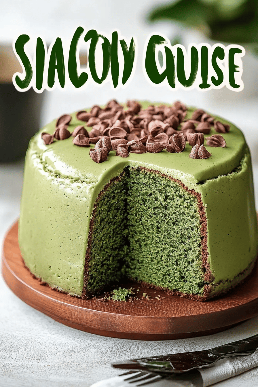 Matcha Pound Cake final dish beautifully presented and ready to serve