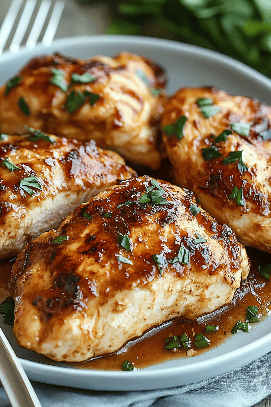 Melt-in-Your-Mouth Chicken final dish beautifully presented and ready to serve