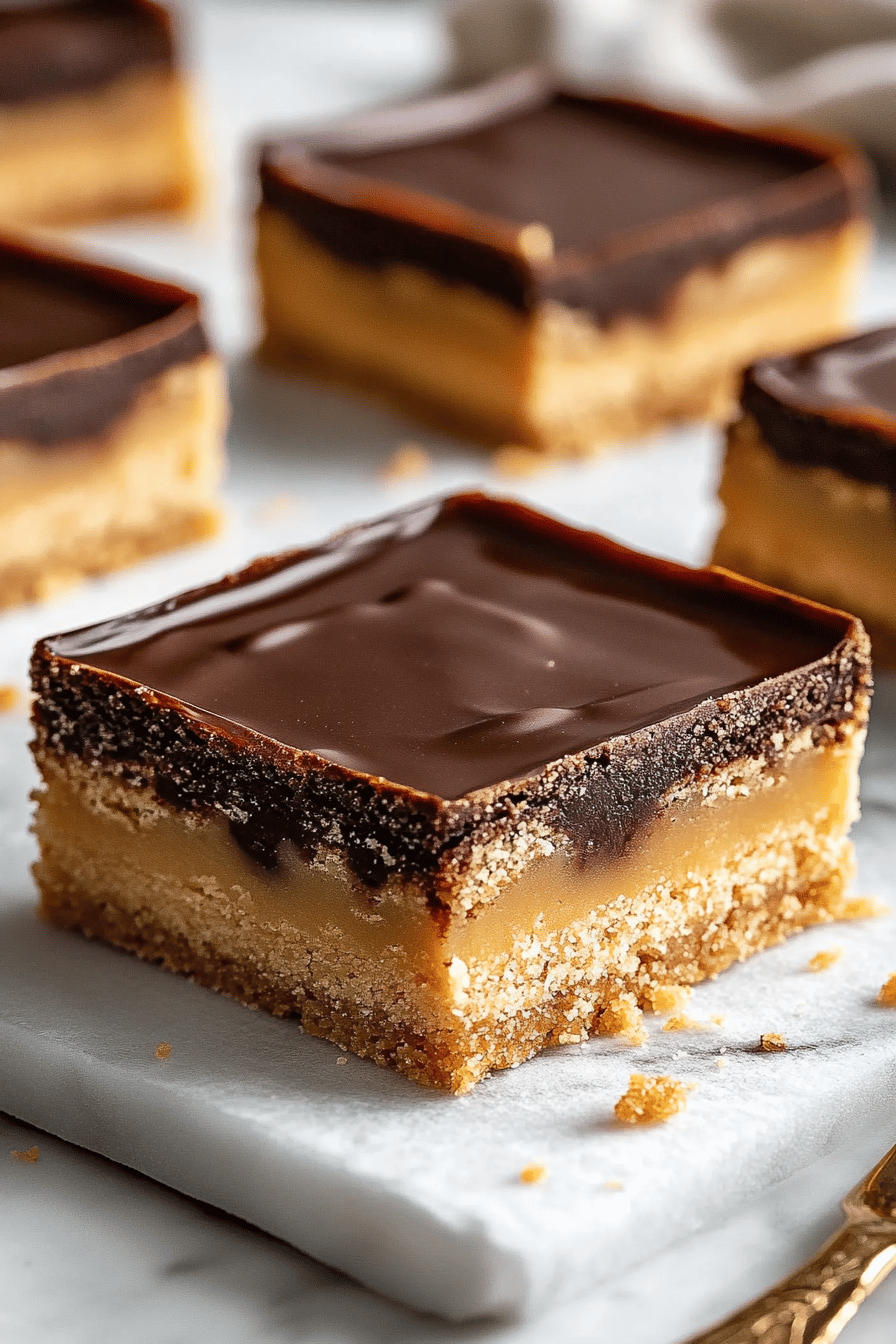 Millionaires Shortbread Recipe ingredients organized and measured on kitchen counter