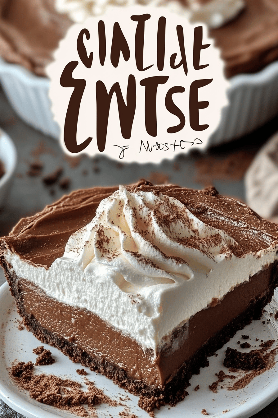 Mississippi Mud Pie final dish beautifully presented and ready to serve