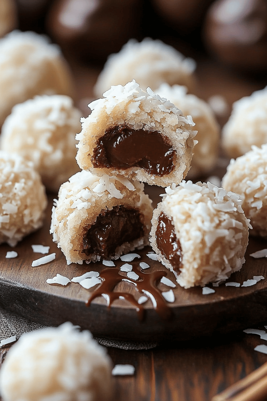 No-Bake Coconut Cookie Balls final dish beautifully presented and ready to serve