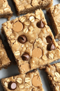 Oatmeal Chocolate Chip Peanut Butter Bars