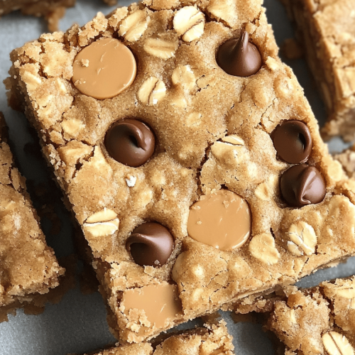 Oatmeal Chocolate Chip Peanut Butter Bars