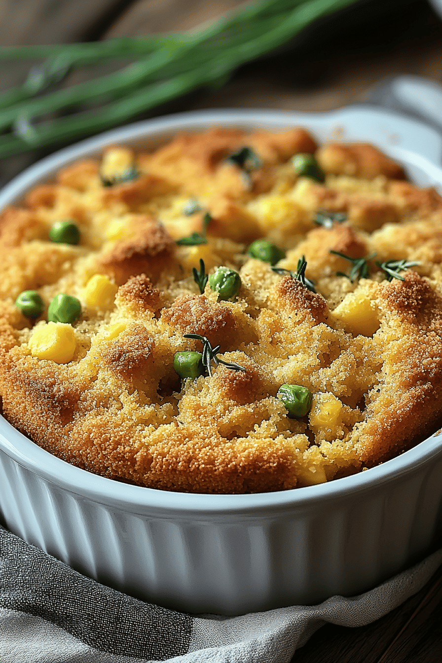Paula Deen's Southern Cornbread Dressing ingredients organized and measured on kitchen counter