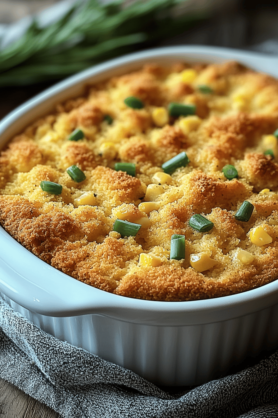 Paula Deen's Southern Cornbread Dressing final dish beautifully presented and ready to serve