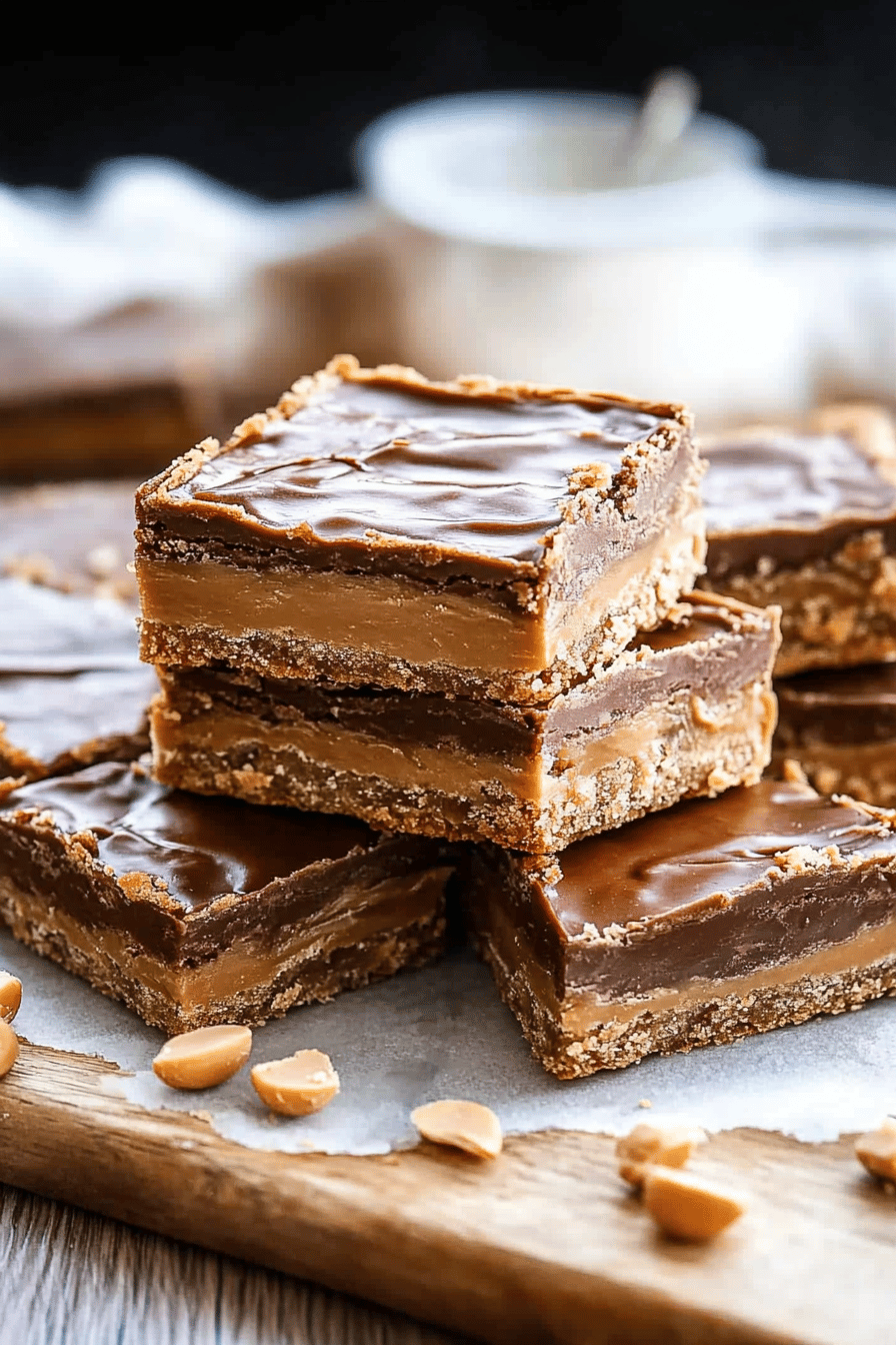 Peanut Butter Bars ingredients organized and measured on kitchen counter