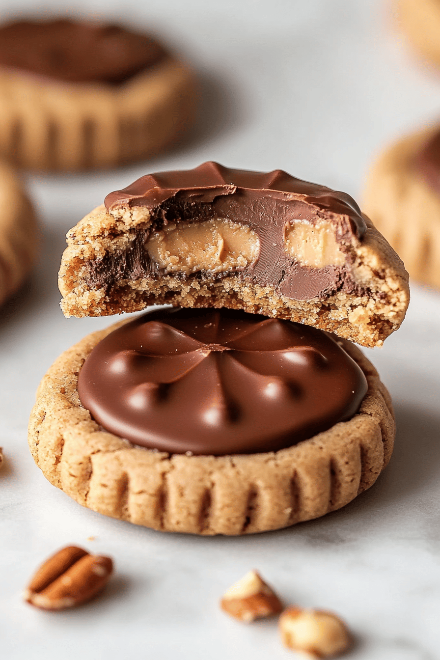 Peanut Butter Cup Cookies Recipe final dish beautifully presented and ready to serve
