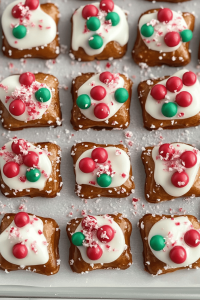 Peppermint Bark Pretzel Bites