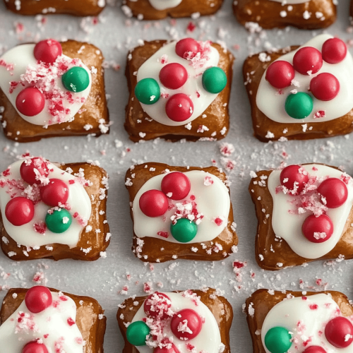 Peppermint Bark Pretzel Bites
