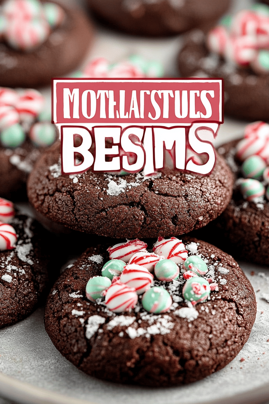 Peppermint Chocolate Blossom Cookies ingredients organized and measured on kitchen counter