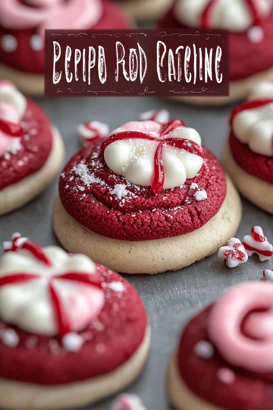 Peppermint Red Velvet Cookies ingredients organized and measured on kitchen counter