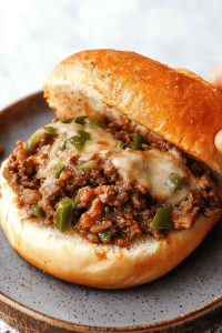 Philly Cheesesteak Sloppy Joes