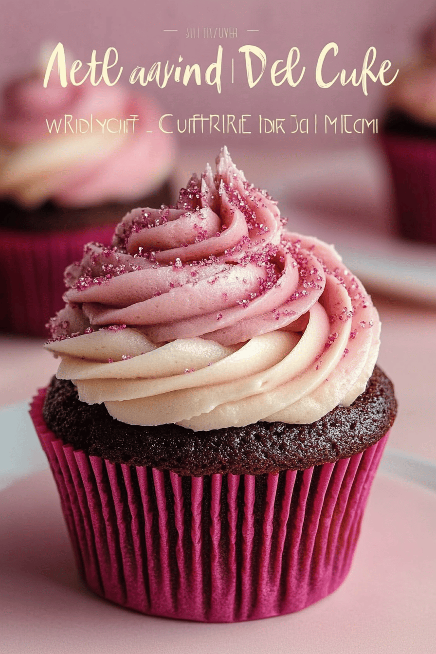 Pink Velvet Cupcakes ingredients organized and measured on kitchen counter