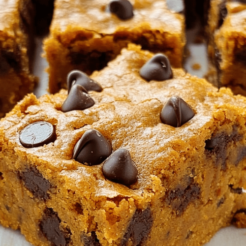 Pumpkin Chocolate Chip Bars