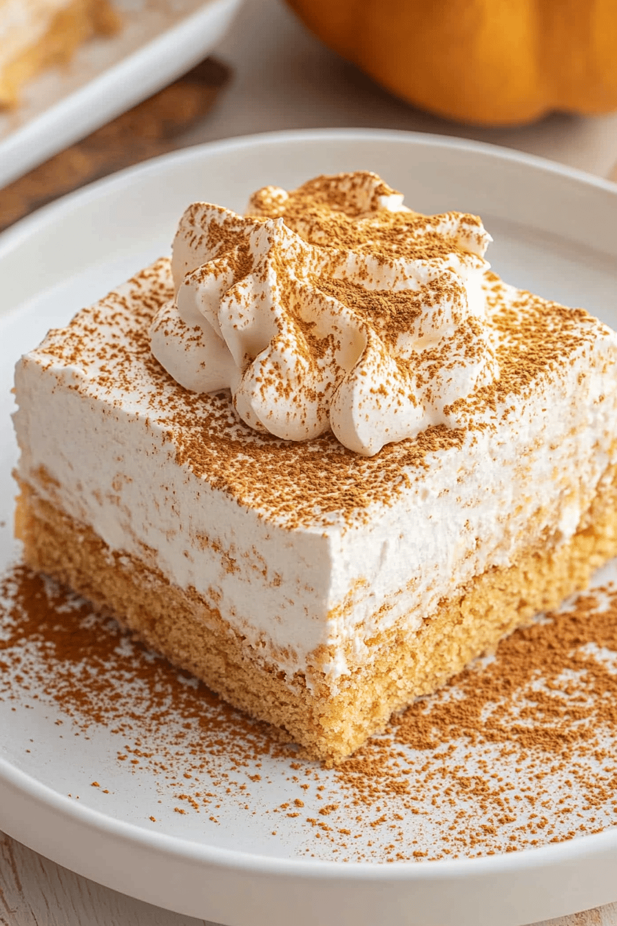 Pumpkin Icebox Cake final dish beautifully presented and ready to serve