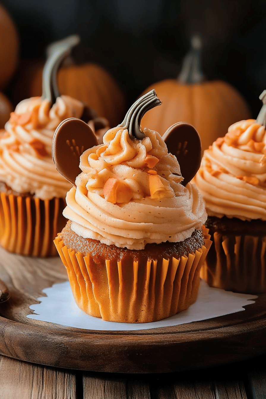 Pumpkin Patch Cupcakes ingredients organized and measured on kitchen counter