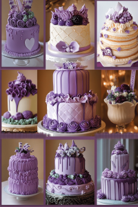 Purple Birthday Cake Designs