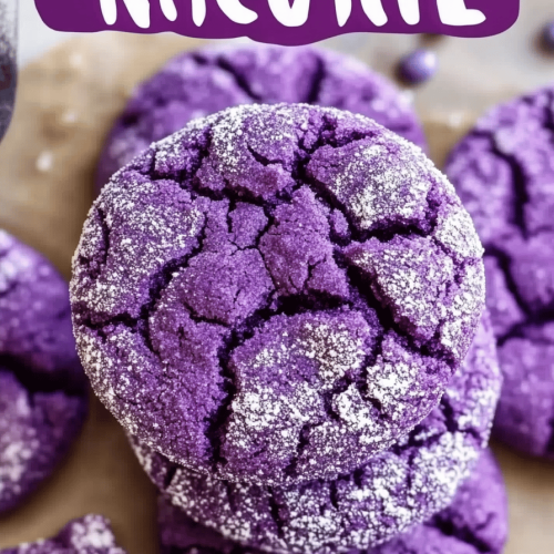 Purple Crinkle Cookies Recipe