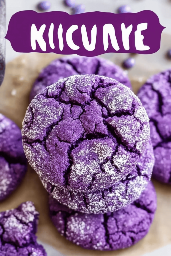Purple Crinkle Cookies Recipe