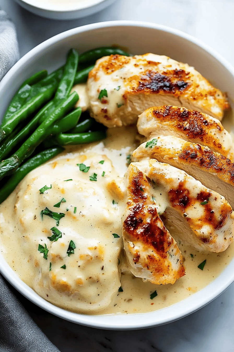 Ranch Chicken Recipe slice on plate showing perfect texture and swirl pattern