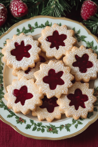 Raspberry Linzer Cookies